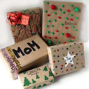 Kids Wrapped Gifts